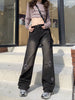 Women's Jeans New Fashion Retro Straight-leg Pants Design