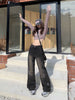 Women's Jeans New Fashion Retro Straight-leg Pants Design