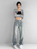 Women's Design Sense Retro Hot Girl Jeans