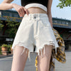 Women's Denim Shorts Are Loose And Versatile