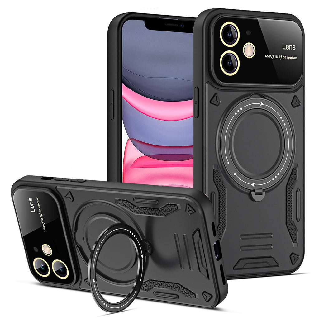 U-shield Large Window Magnetic Bracket Phone Case Advanced Sense Protective Cover