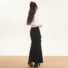 Pleated Split Skirt Women's Autumn All-matching