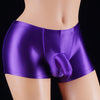 Aircraft Pants Men's Boxers Shiny Silky High Elastic Underwear Lift Shorts Breathable Tights