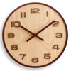 Simple Chinese Style Wall Clock Wooden Modern Home Living Room Decoration